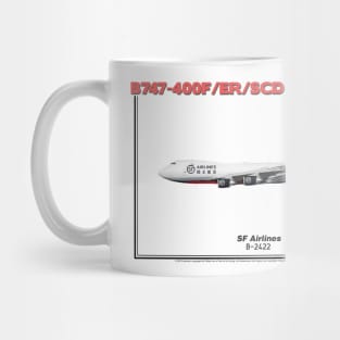 Boeing B747-400F/ER/SCD - SF Airlines (Art Print) Mug